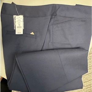 White House Black Market Contour Coastal Straight Classic Navy 14 S